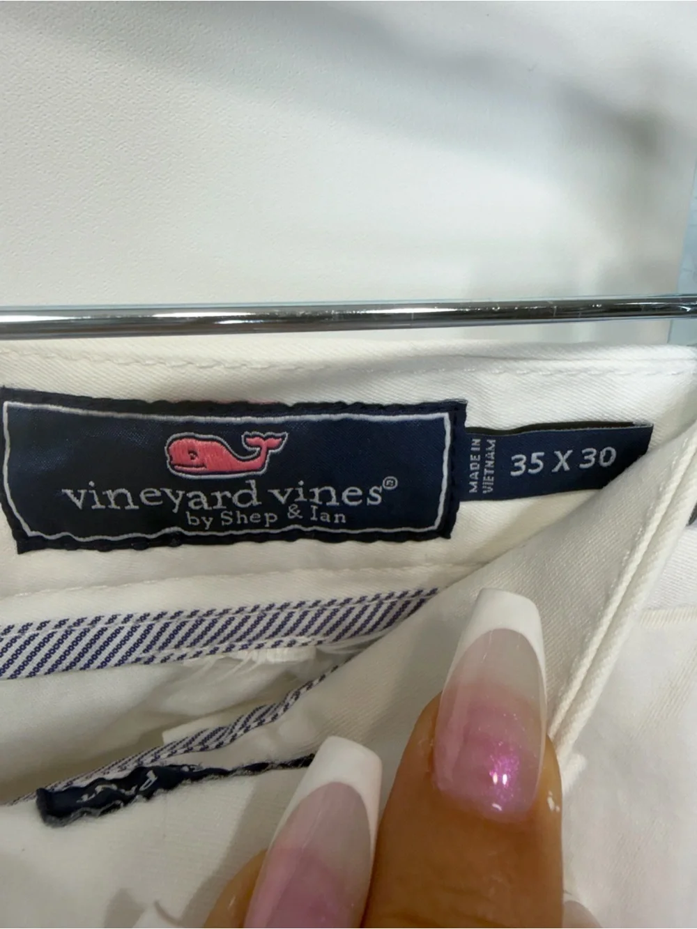 Vineyard Vines White Straight-Leg Coastal Pant - Picture 8 of 13